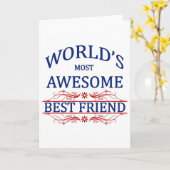Carte Meilleur Ami du monde (Fleur jaune)