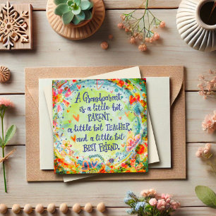 Carte Meilleur Ami Grand-Parent Citation Amusante Cute I