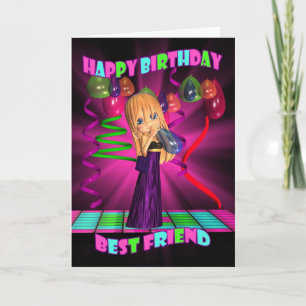 Carte Meilleur Ami Joyeux Anniversaire avec Cute little