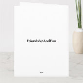 CARTE **MEILLEUR AMI** SOUHAITS D'ANNIVERSAIRE (Dos)