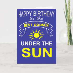 Carte meilleur anniversaire de godson