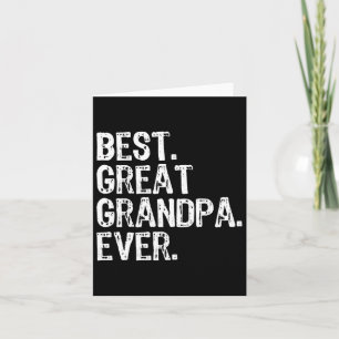 Carte Meilleur Arrière Grand-Père Jamais Famille Amusant
