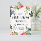 Carte Meilleur avocat Cadeau Great Giftidea pour avocats (Debout devant)