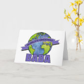 Carte Meilleur Baba du Monde (Fleur jaune)