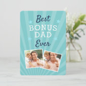 Carte Meilleur Bonus Papa Ever Stepfather Fête des pères (Debout devant)