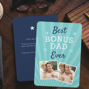 Carte Meilleur Bonus Papa Ever Stepfather Fête des pères