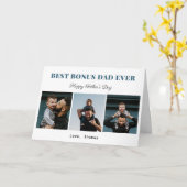 Carte meilleur bonus papa jamais stepdad fête des pères  (Fleur jaune)