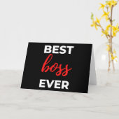 Carte Meilleur Boss jamais (Fleur jaune)