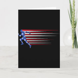 Carte Meilleur cadeau Usa Drapeau Américain Athlétisme É