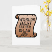 Carte Meilleur certificat de beau-père pour Worlds drôle (Fleur jaune)