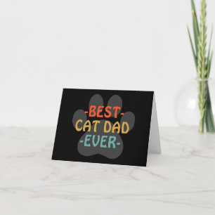 Carte Meilleur Chat Papa Toujours Salutation personnalis