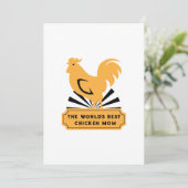 Carte Meilleur Chicken Maman Drôle Mère Drôle Cadeaux de (Debout devant)
