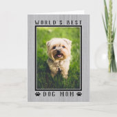 Carte Meilleur Chien au monde Maman Joyeux Anniversaire  (Devant)