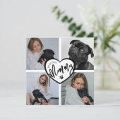Carte Meilleur chien maman | Collage de photos (Debout devant)