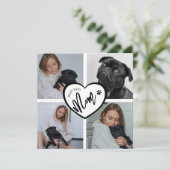 Carte Meilleur chien maman | Collage de photos (Debout devant)