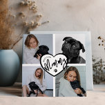 Carte Meilleur chien maman | Collage de photos<br><div class="desc">Cette magnifique carte mère de chien de collage photo, est parfait pour les jours de mères et d'anniversaire. La carte contient 4 de vos photos préférées, un coeur et le texte modèle "BEST DOG MOMMY". Tous les styles et couleurs de police peuvent être modifiés en cliquant sur le lien personnaliser...</div>