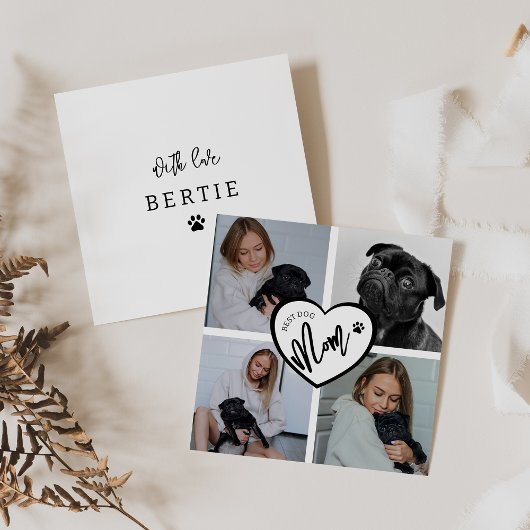 Carte Meilleur chien maman | Collage de photos