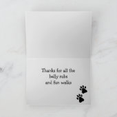 Carte Meilleur chien maman et papa (Intérieur)