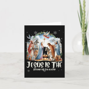 Carte Meilleur Cool de Noël Jésus scène de la Nativité C