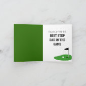 Carte Meilleur dans le jeu Cadeau pliable de golf person (Intérieur)