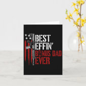 Carte Meilleur Effet Bonus Papa Jamais Papa Droits d'Arm (Fleur jaune)