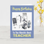 Carte Meilleur Enseignant de la Parole - Joyeux annivers (Fleur jaune)