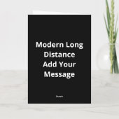 Carte Meilleur ensemble Relation à distance Moderne  (Dos)