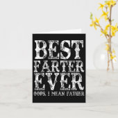 Carte Meilleur Farter Jamais Oops Je Veux Dire Père Fart (Fleur jaune)
