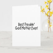 Carte Meilleur Freakin Dieu Mère Ever 2 (Fleur jaune)