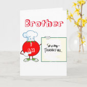 CARTE **MEILLEUR FRÈRE JAMAIS** JOUR D'ANNIVERSAIRE (Fleur jaune)