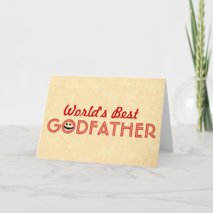 Carte Meilleur GODFATHER Funny Gold V2E du monde