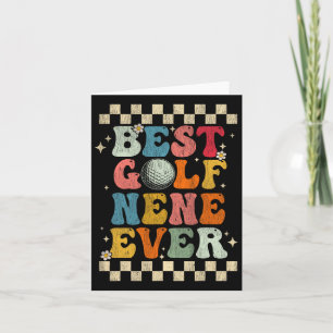 Carte Meilleur Golf Nene Jamais Retro Super Cadeau Golf