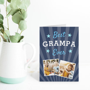 Carte Meilleur Grampa Photo Fête des pères
