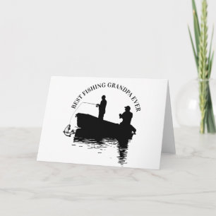 Carte Meilleur grand-père de pêche Fête des pères jamais