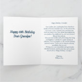 Carte Meilleur grand-père jamais cadeaux joli ours en pe (Intérieur)