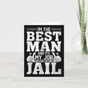 Carte Meilleur homme Mariage Groomsmen Funny Bride Bache