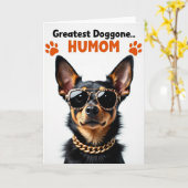 Carte Meilleur Humom de Petit Léopard (Fleur jaune)