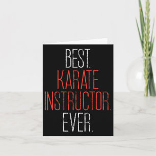 Carte Meilleur instructeur de karaté Ever Martial Arts P