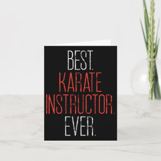 Carte Meilleur instructeur de karaté Ever Martial Arts P