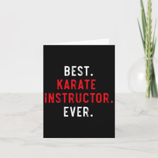 Carte Meilleur instructeur de karaté jamais - Karate ins