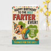 Carte Meilleur Jamais Plus Merci pour le gaz! (Fleur jaune)