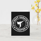 Carte Meilleur Karate Fighter - Karate Fighter Karate (Fleur jaune)