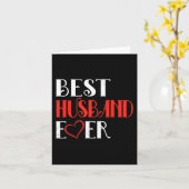 Carte Meilleur Mari Tee Cadeaux de la Saint-Valentin F (Fleur jaune)