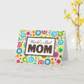 Carte Meilleur MOM au monde (Fleur jaune)