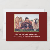 Carte Meilleur Noël par Par Golf Ball Tree Photo initial (Dos)