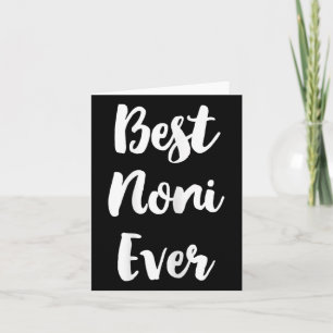 Carte Meilleur Noni Famille Mignonne