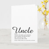 Carte Meilleur Oncle du Monde, Définition de Funcle Scri (Fleur jaune)