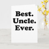 Carte Meilleur oncle jamais (Fleur jaune)