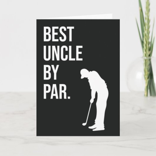 Carte Meilleur Oncle Par Funny Golf (Devant)