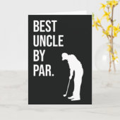 Carte Meilleur Oncle Par Funny Golf (Fleur jaune)